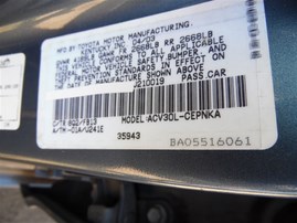 2003 TOYOTA CAMRY LE BLUE 2.4 AT Z19613